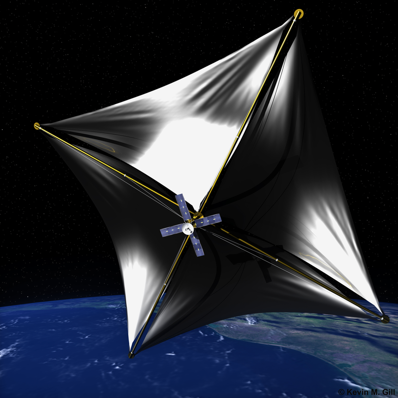 Aspecto que tendrá la sonda definitiva que viajará a Alpha Centauri. Imagen: Wikipedia